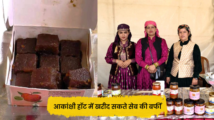 सेब की बर्फी