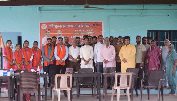 पालियों पंचायत में स्वास्थ्य जांच शिविर